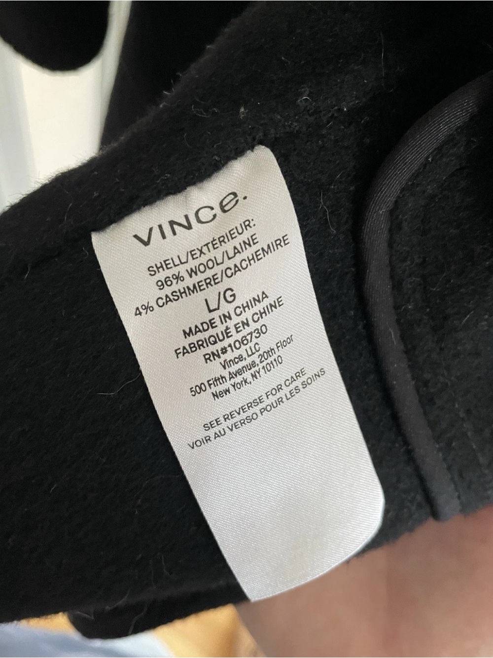 Vince Wool Cashmere belted open front coat - Picture 3 of 4